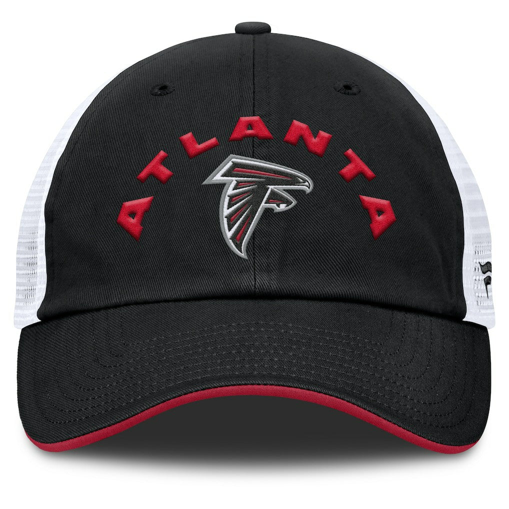 Atlanta Falcons Reverse Trucker Adjustable Hat - Black/White Hats