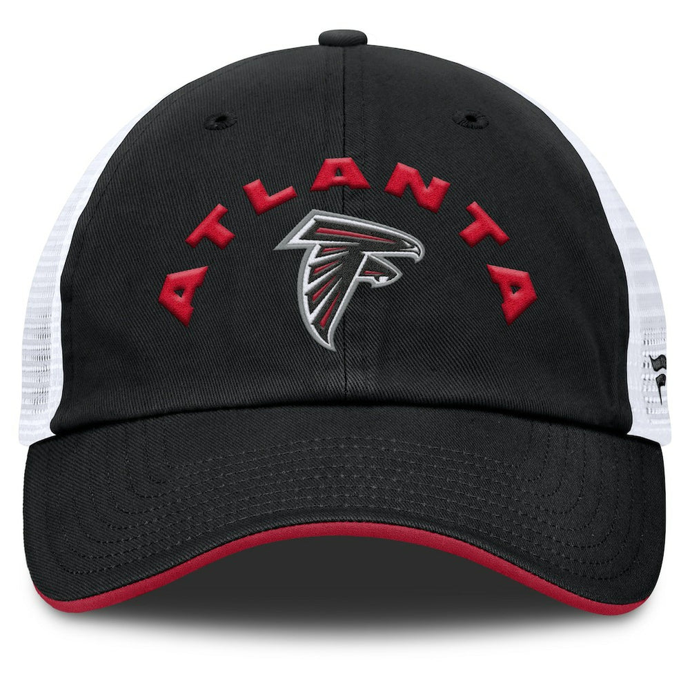 Atlanta Falcons Reverse Trucker Adjustable Hat - Black/White Hats