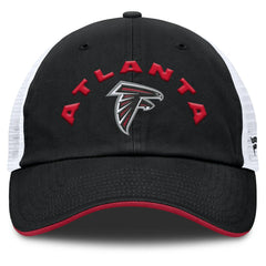 Atlanta Falcons Reverse Trucker Adjustable Hat - Black/White Hats