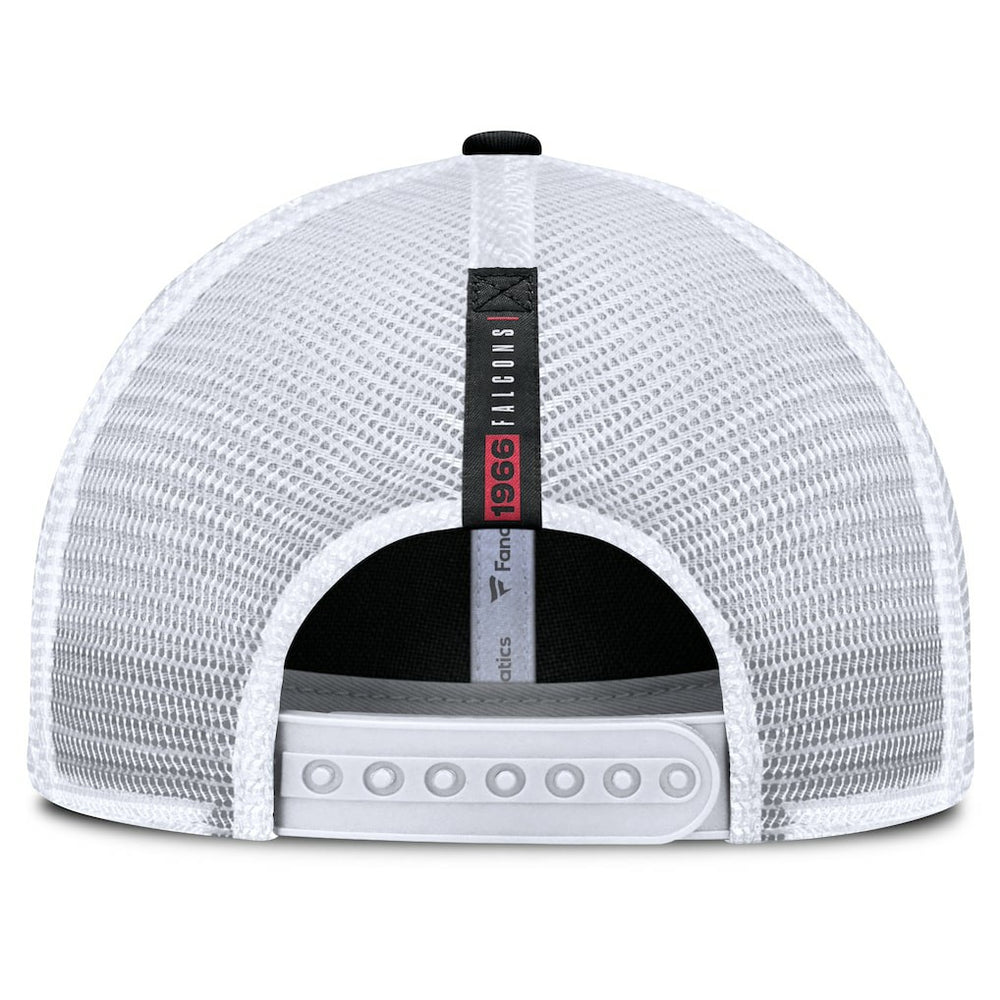 Atlanta Falcons Reverse Trucker Adjustable Hat - Black/White Hats