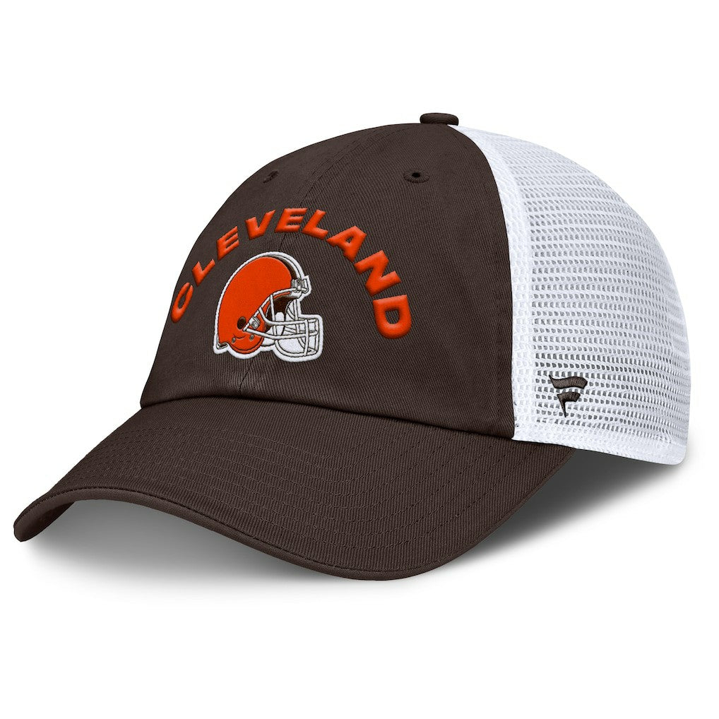 Cleveland Browns Reverse Trucker Adjustable Hat - Brown/White Hats