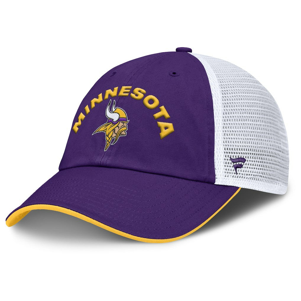 Minnesota Vikings Reverse Trucker Adjustable Hat - Purple/White Hats