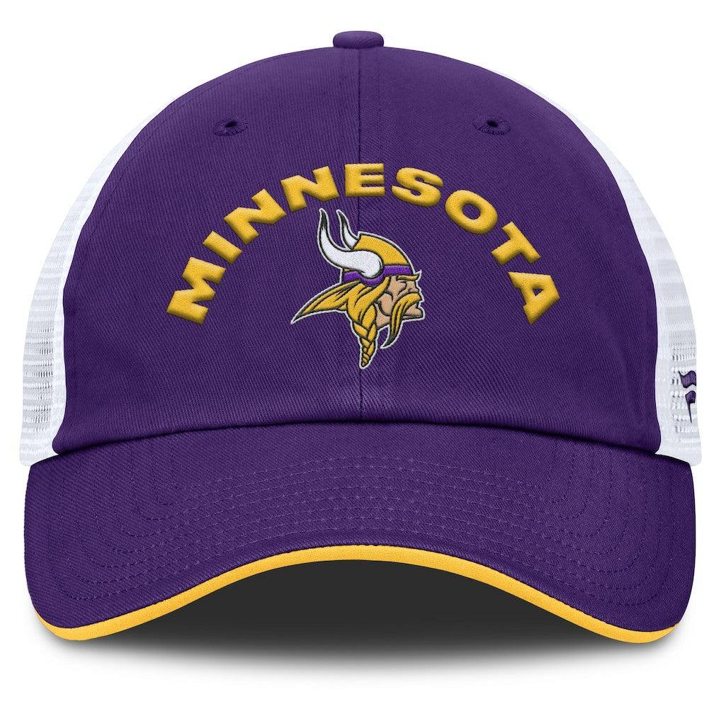 Minnesota Vikings Reverse Trucker Adjustable Hat - Purple/White Hats