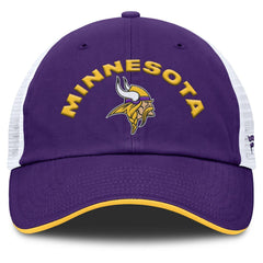 Minnesota Vikings Reverse Trucker Adjustable Hat - Purple/White Hats