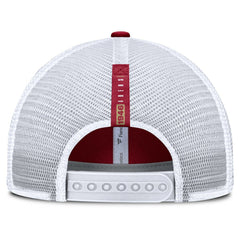 San Francisco 49ers Reverse Trucker Adjustable Hat - Scarlet/White Hats