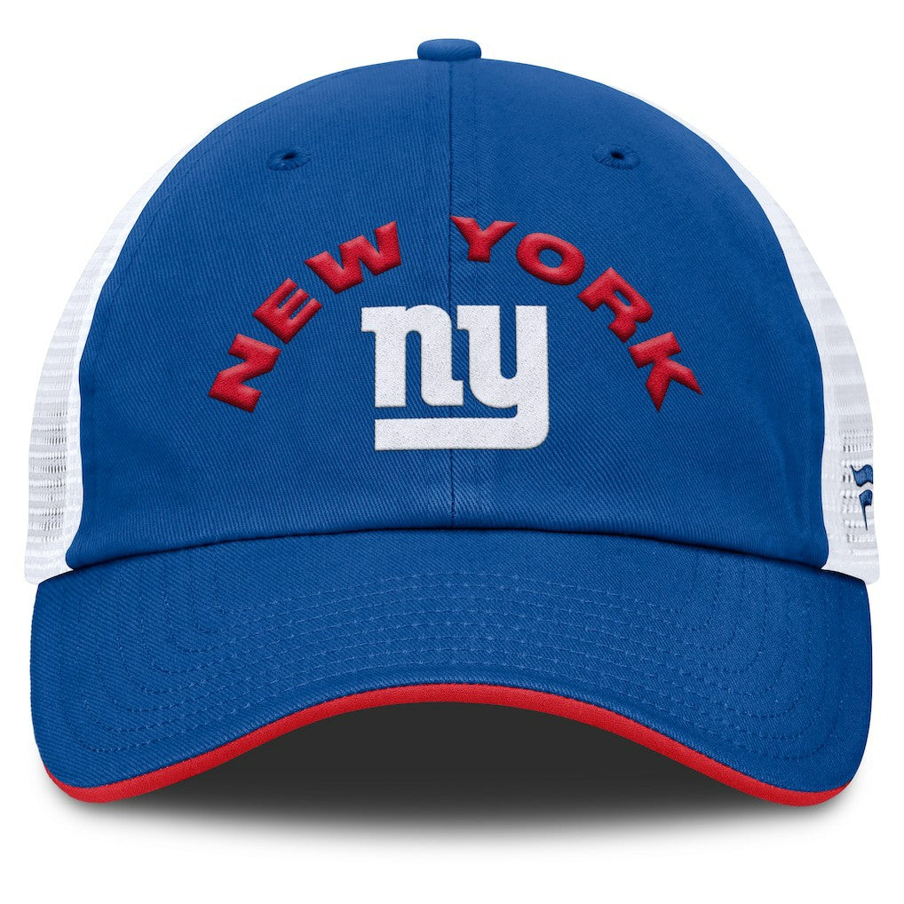 New York Giants Reverse Trucker Adjustable Hat - Royal/White Hats