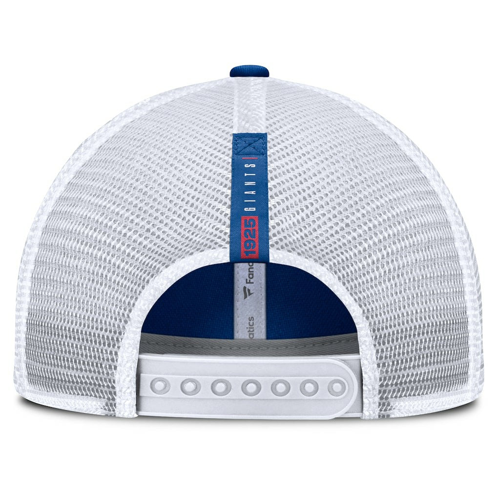New York Giants Reverse Trucker Adjustable Hat - Royal/White Hats