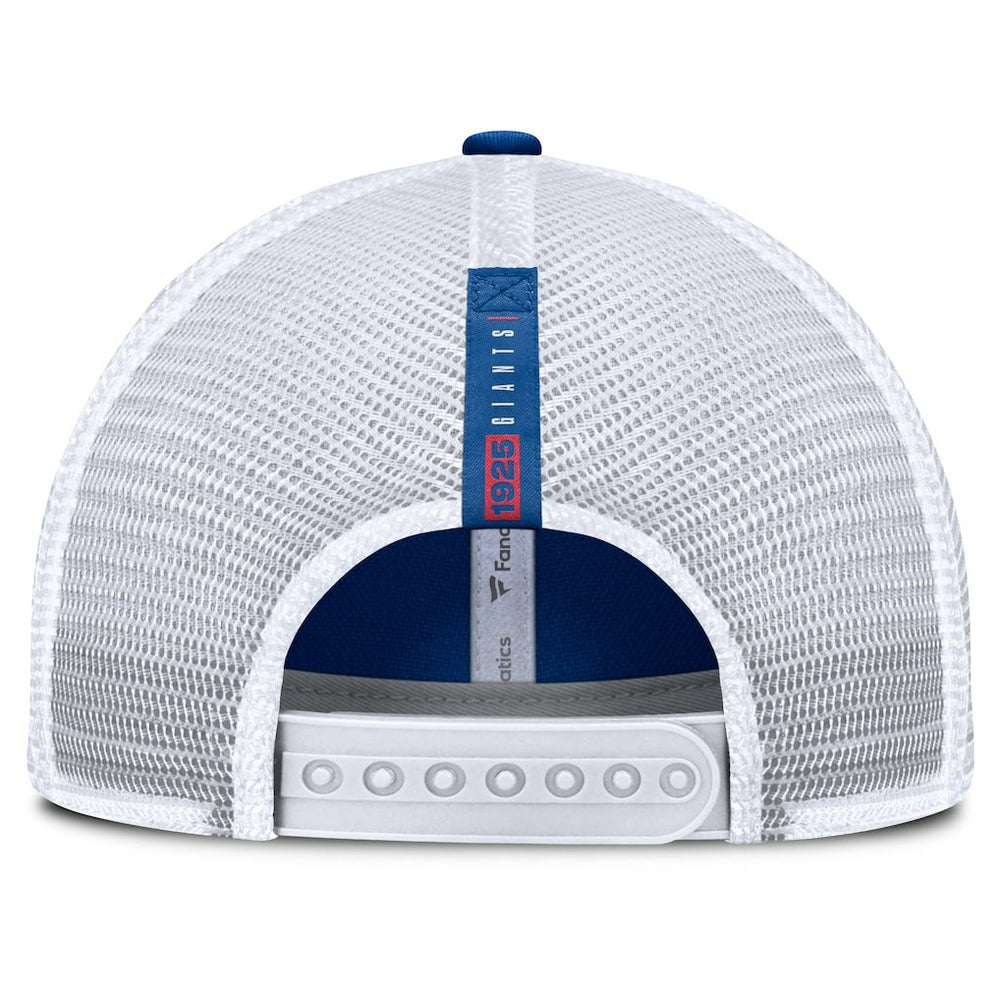 New York Giants Reverse Trucker Adjustable Hat - Royal/White Hats