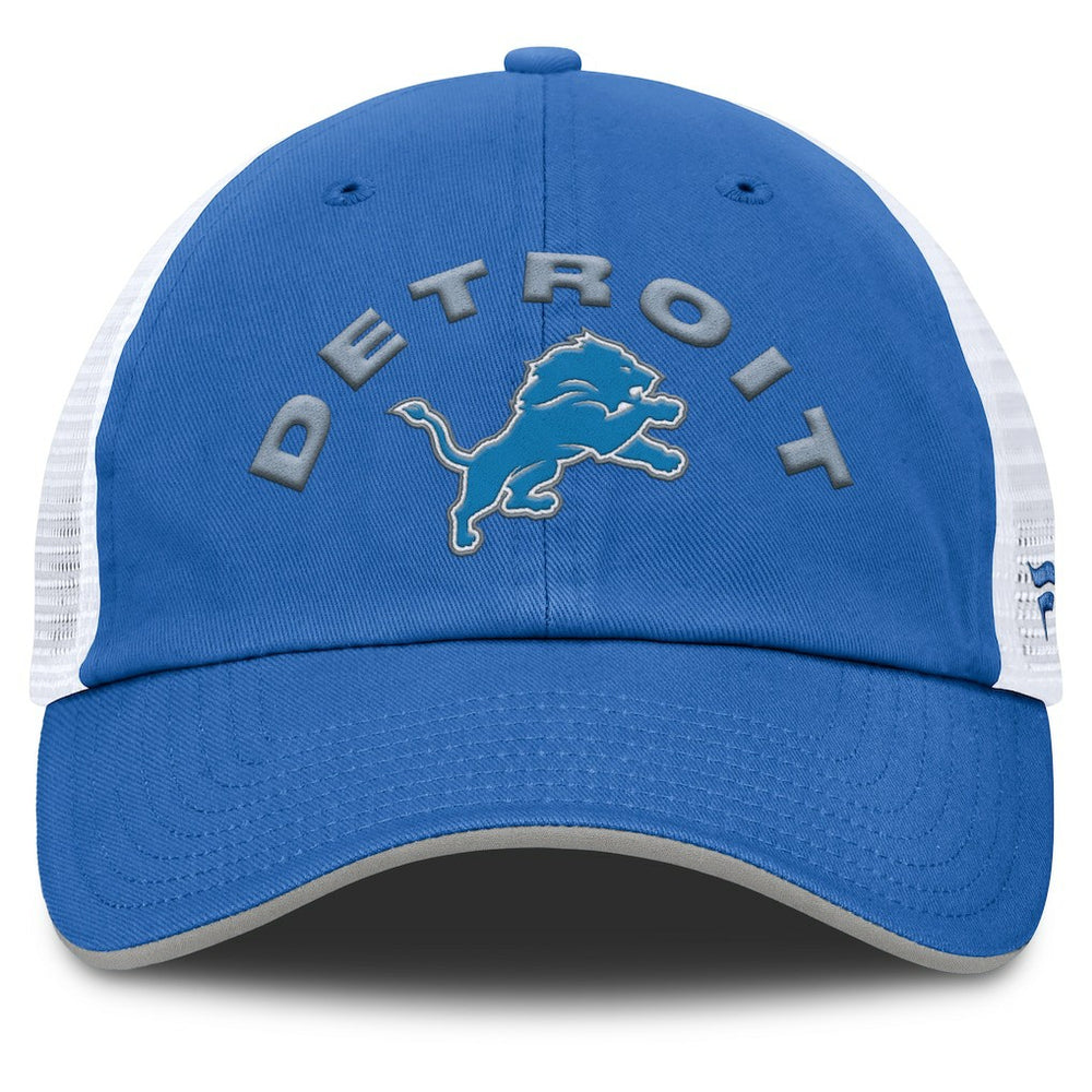 Detroit Lions Reverse Trucker Adjustable Hat - Blue/White Hats