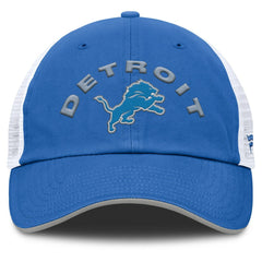 Detroit Lions Reverse Trucker Adjustable Hat - Blue/White Hats