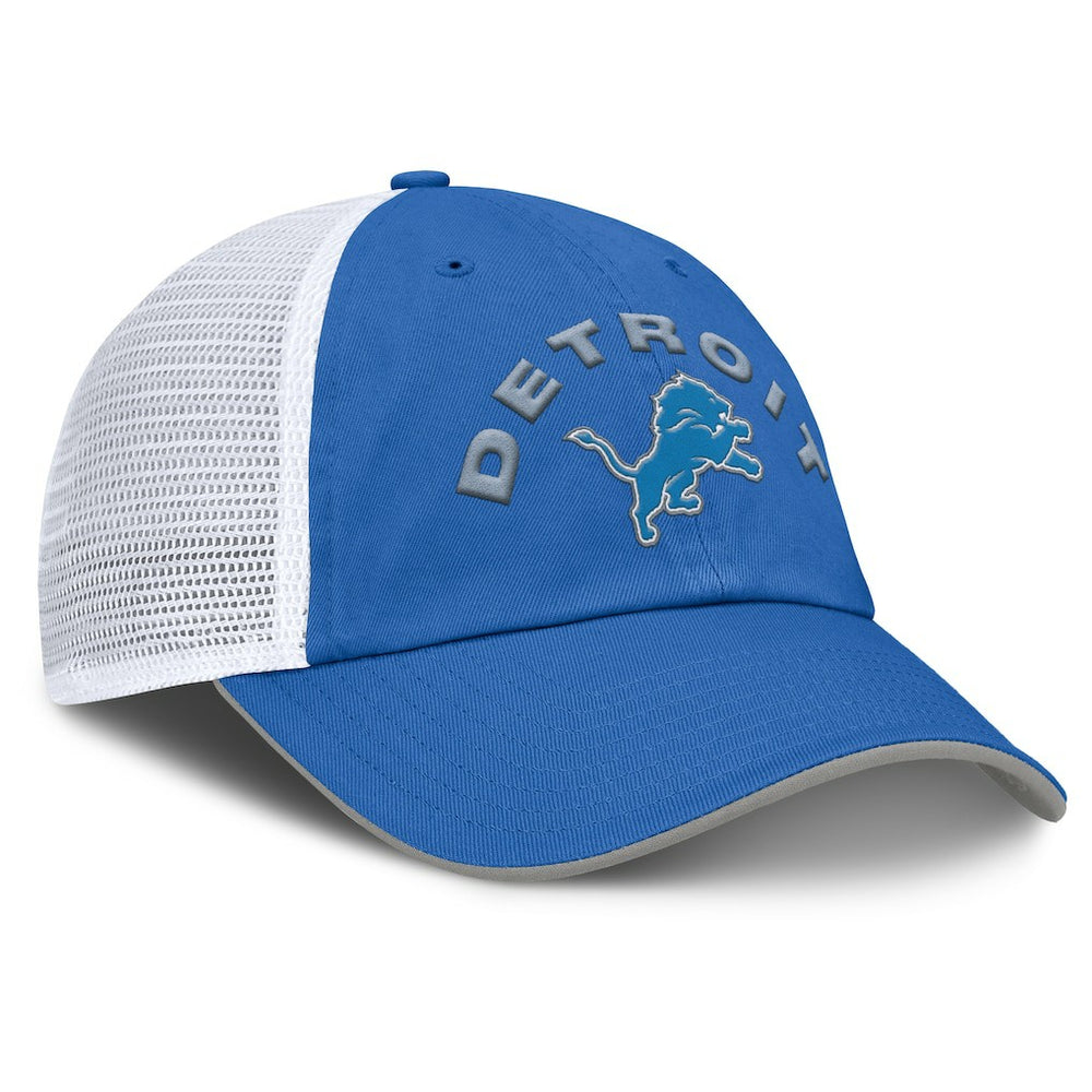 Detroit Lions Reverse Trucker Adjustable Hat - Blue/White Hats