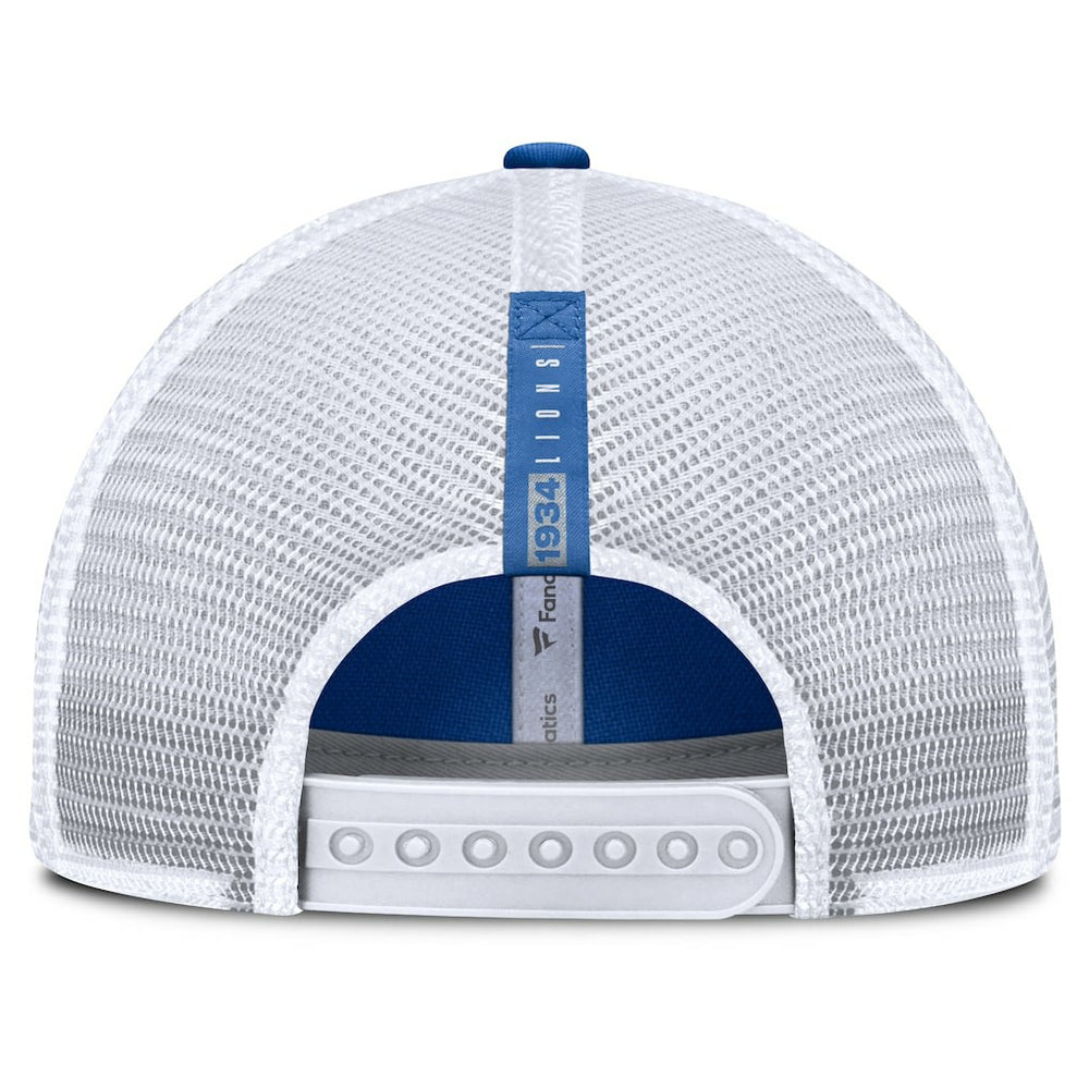 Detroit Lions Reverse Trucker Adjustable Hat - Blue/White Hats