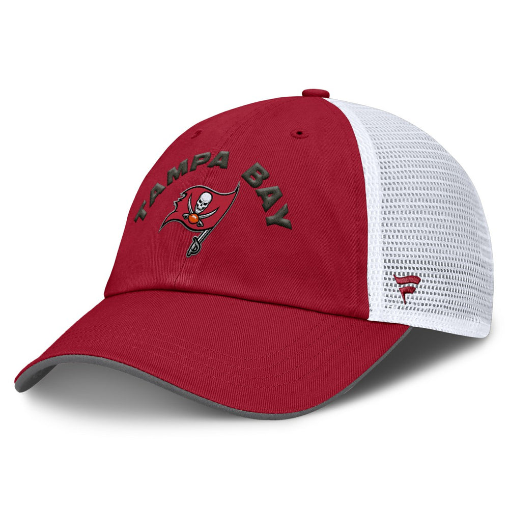Tampa Bay Buccaneers Reverse Trucker Adjustable Hat - Red/White Hats