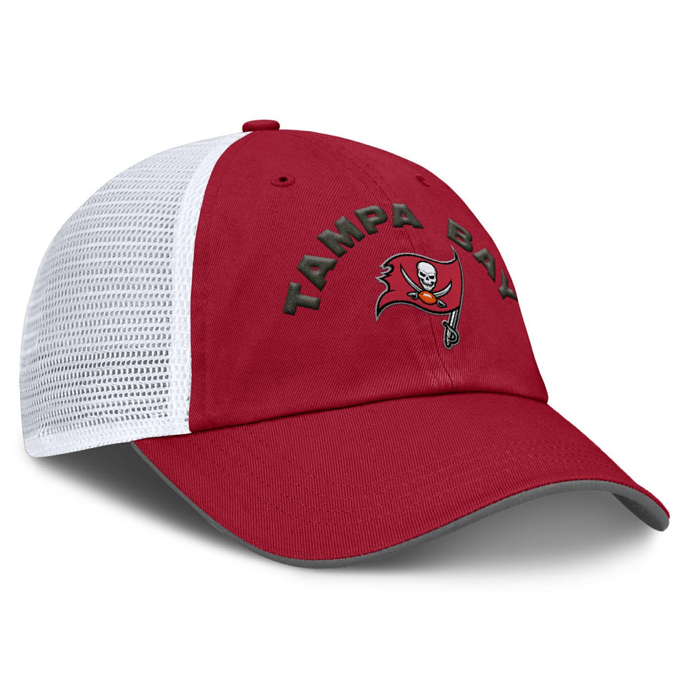 Tampa Bay Buccaneers Reverse Trucker Adjustable Hat - Red/White Hats