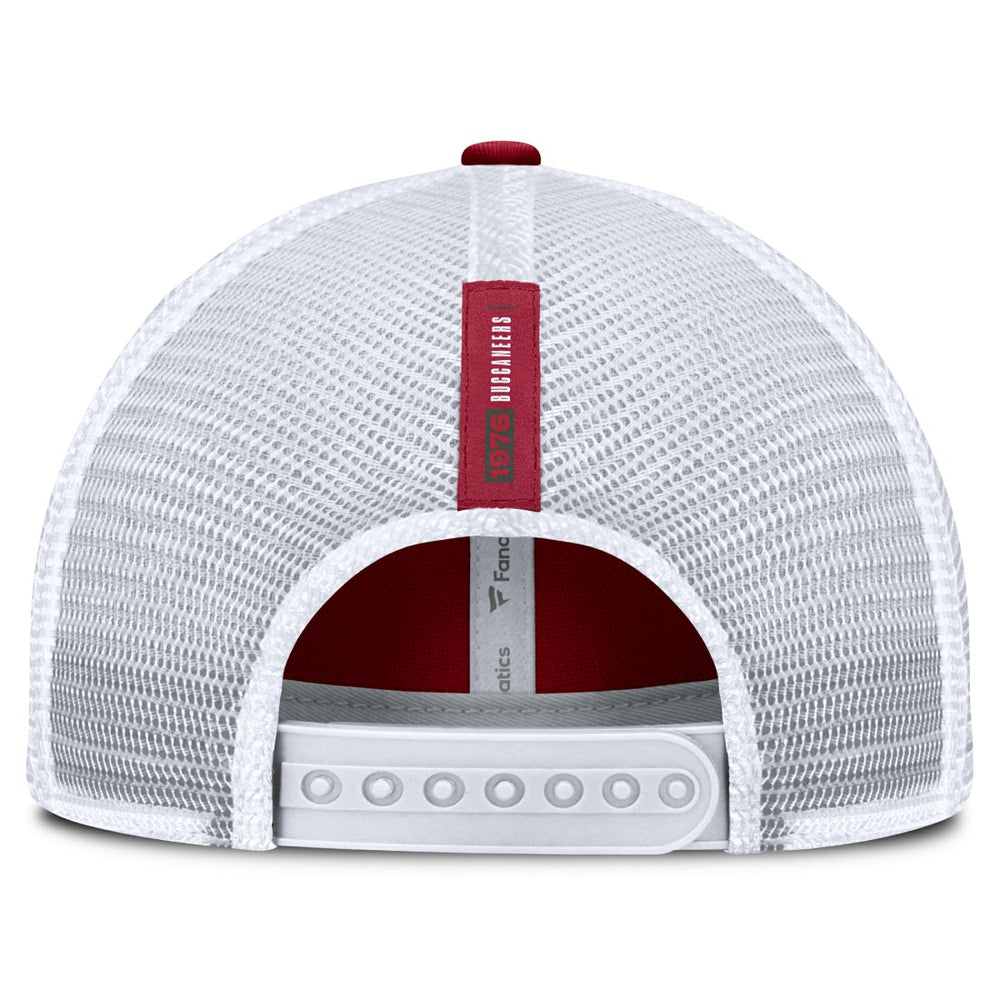 Tampa Bay Buccaneers Reverse Trucker Adjustable Hat - Red/White Hats
