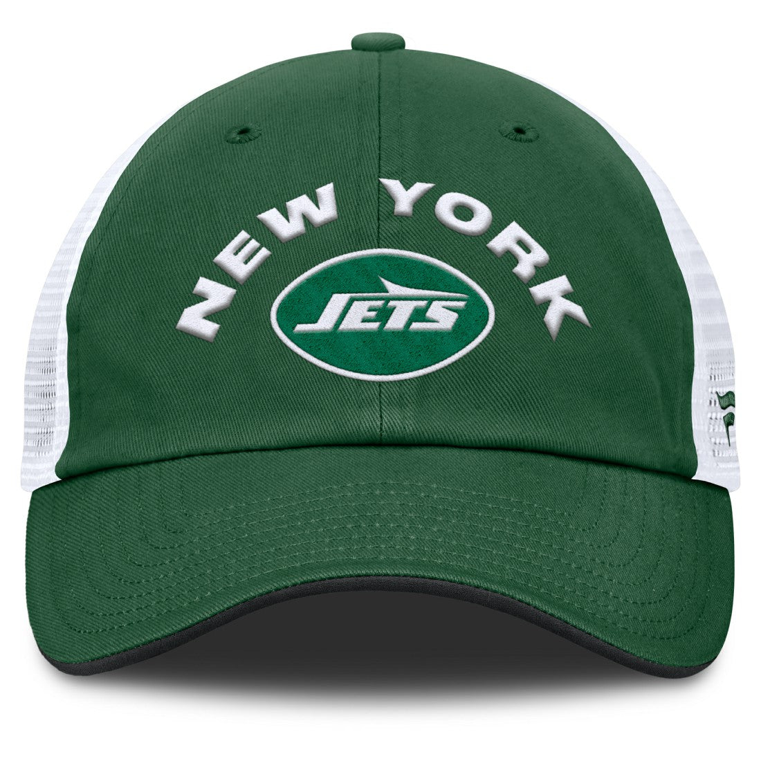 New York Jets Reverse Trucker Adjustable Hat - Green/White Hats