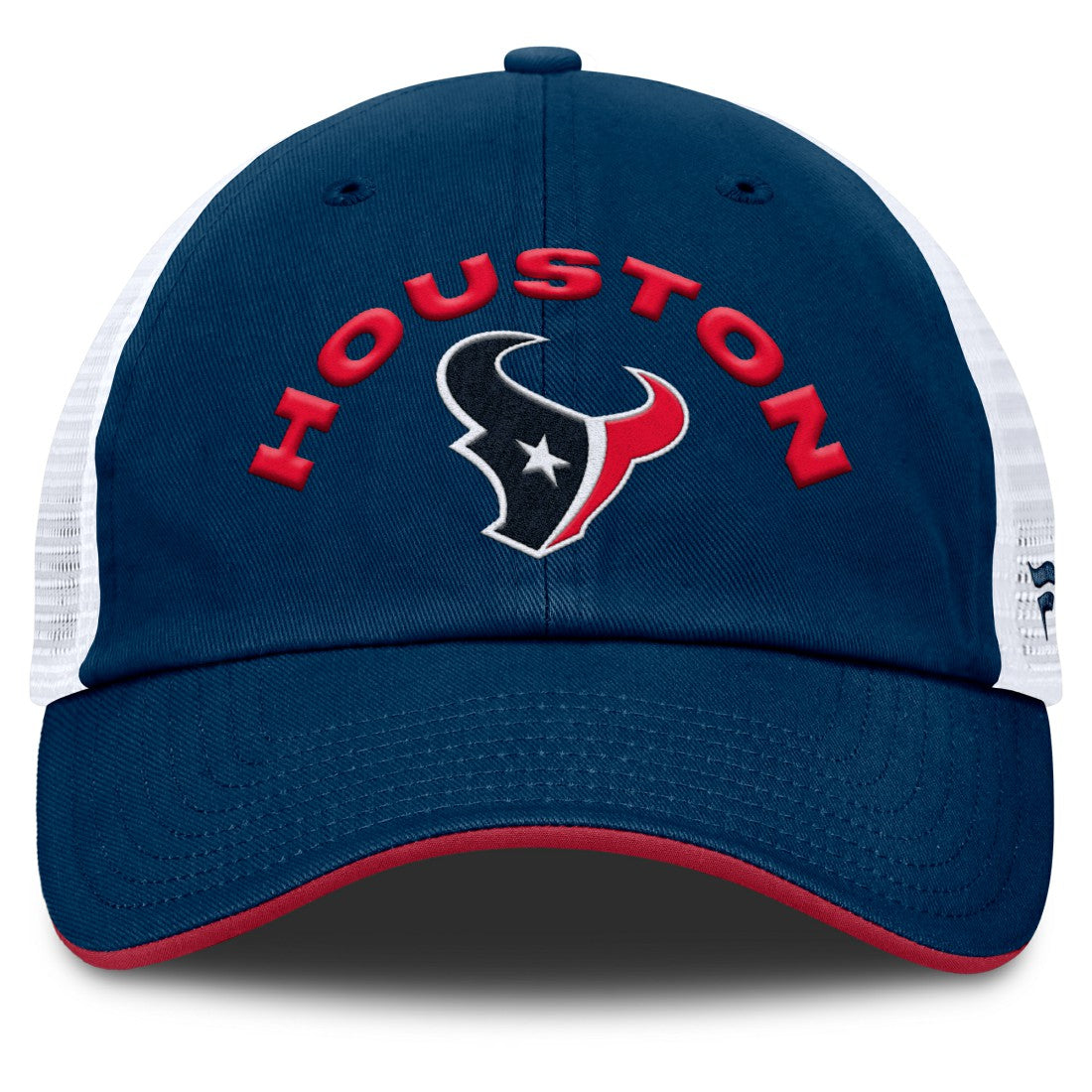 Houston Texans Reverse Trucker Adjustable Hat - Navy/White Hats