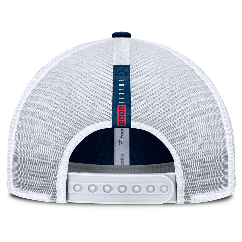 Houston Texans Reverse Trucker Adjustable Hat - Navy/White Hats
