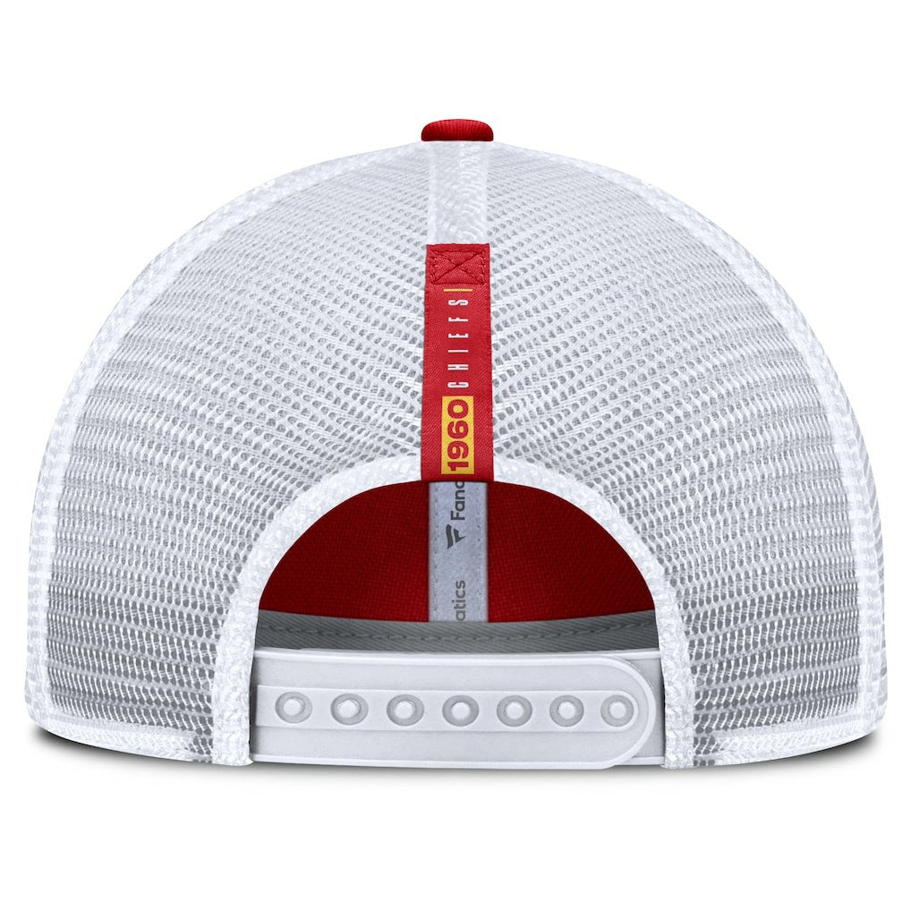 Kansas City Chiefs Reverse Trucker Adjustable Hat - Red/White Hats