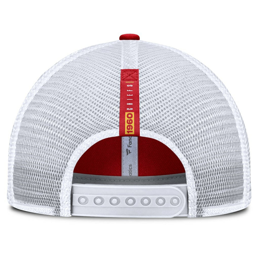 Kansas City Chiefs Reverse Trucker Adjustable Hat - Red/White Hats