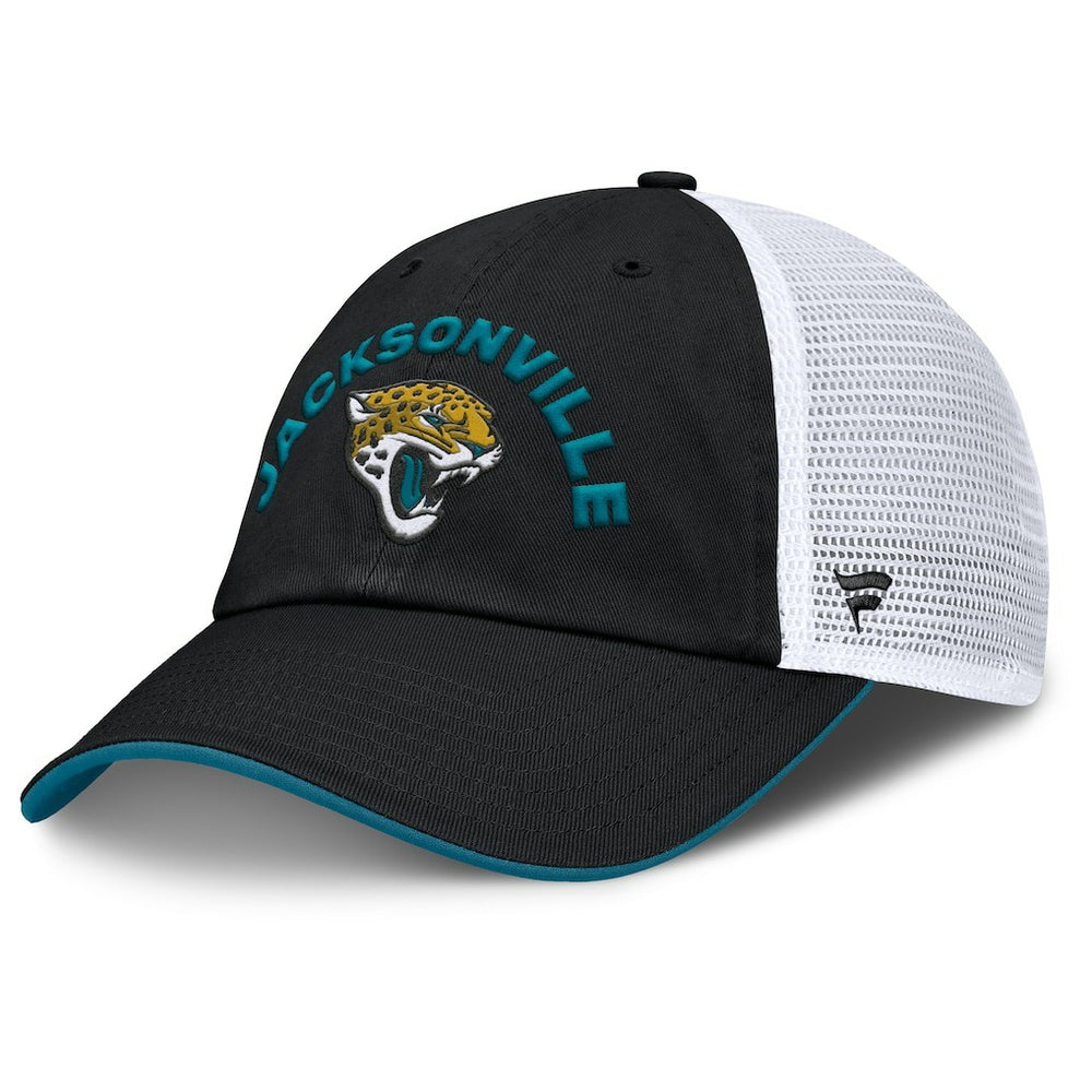 Jacksonville Jaguars Reverse Trucker Adjustable Hat - Black/White Hats