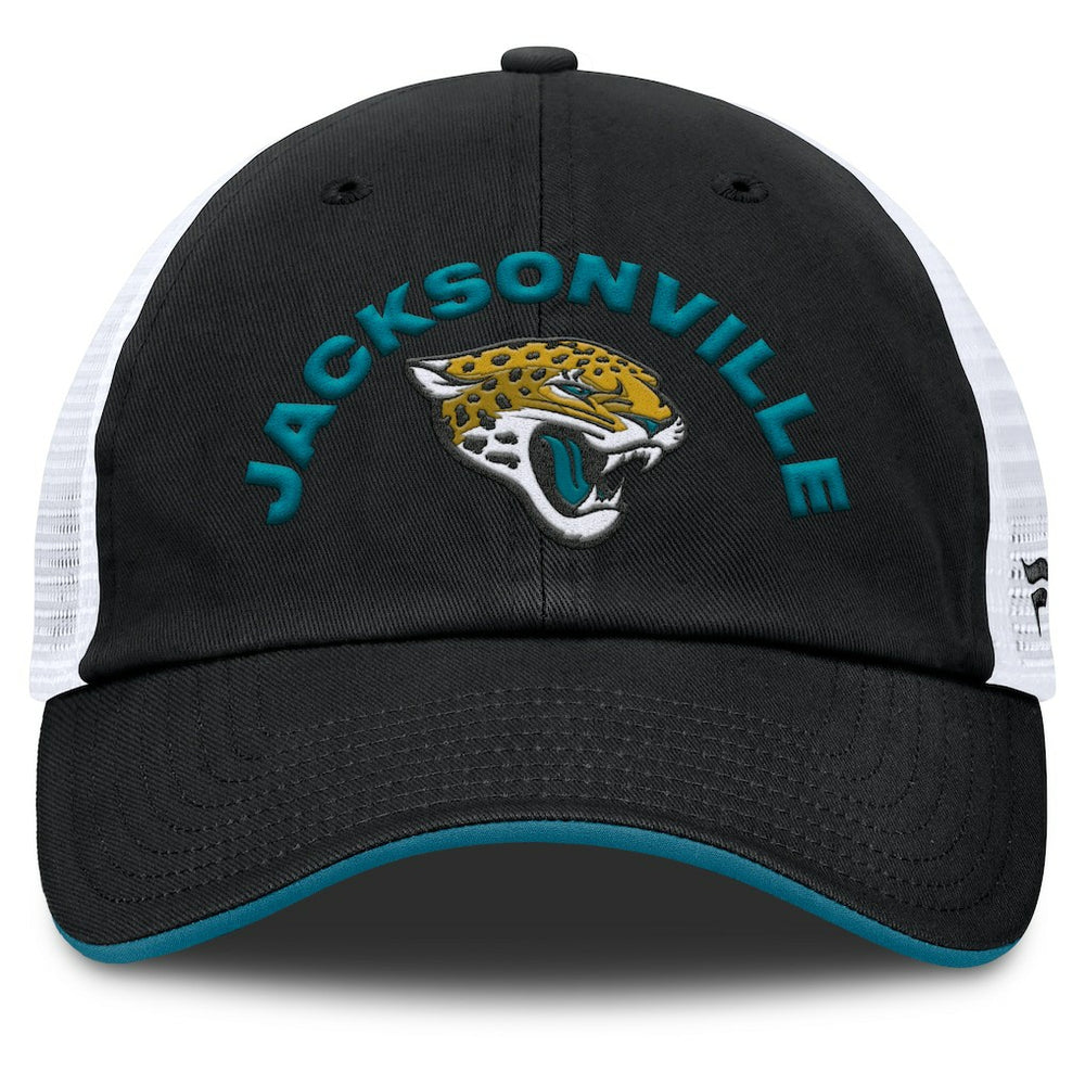 Jacksonville Jaguars Reverse Trucker Adjustable Hat - Black/White Hats