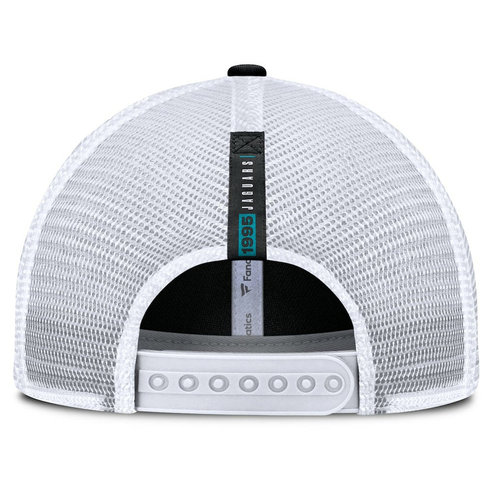 Jacksonville Jaguars Reverse Trucker Adjustable Hat - Black/White Hats