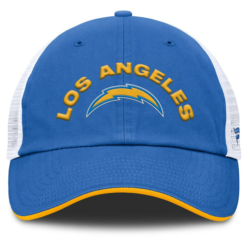 Los Angeles Chargers Reverse Trucker Adjustable Hat - Powder Blue/White Hats