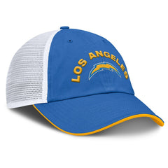 Los Angeles Chargers Reverse Trucker Adjustable Hat - Powder Blue/White Hats