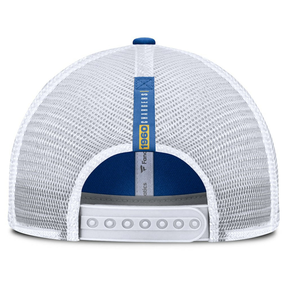 Los Angeles Chargers Reverse Trucker Adjustable Hat - Powder Blue/White Hats