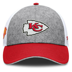 Kansas City Chiefs Option Trucker Adjustable Hat - Gray/Red Hats
