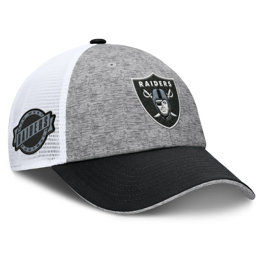 Las Vegas Raiders Option Trucker Adjustable Hat - Gray/Black Hats