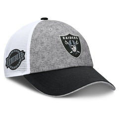 Las Vegas Raiders Option Trucker Adjustable Hat - Gray/Black Hats