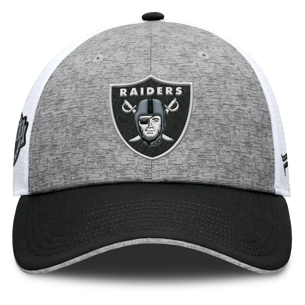 Las Vegas Raiders Option Trucker Adjustable Hat - Gray/Black Hats