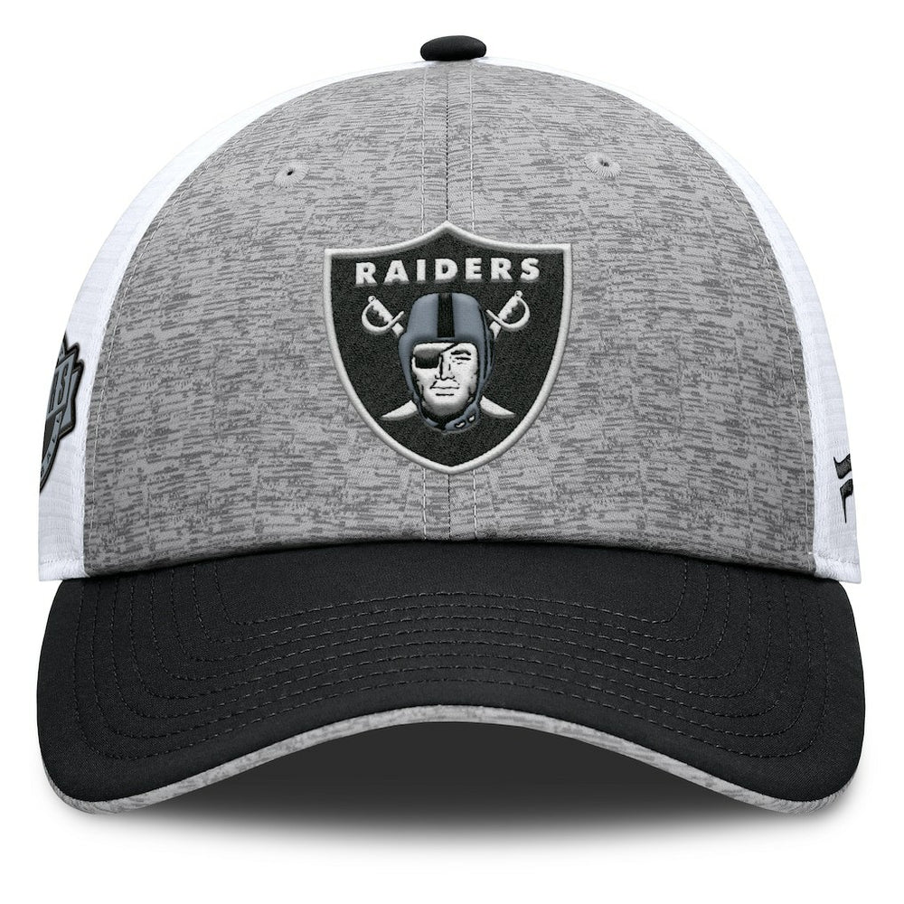 Las Vegas Raiders Option Trucker Adjustable Hat - Gray/Black Hats
