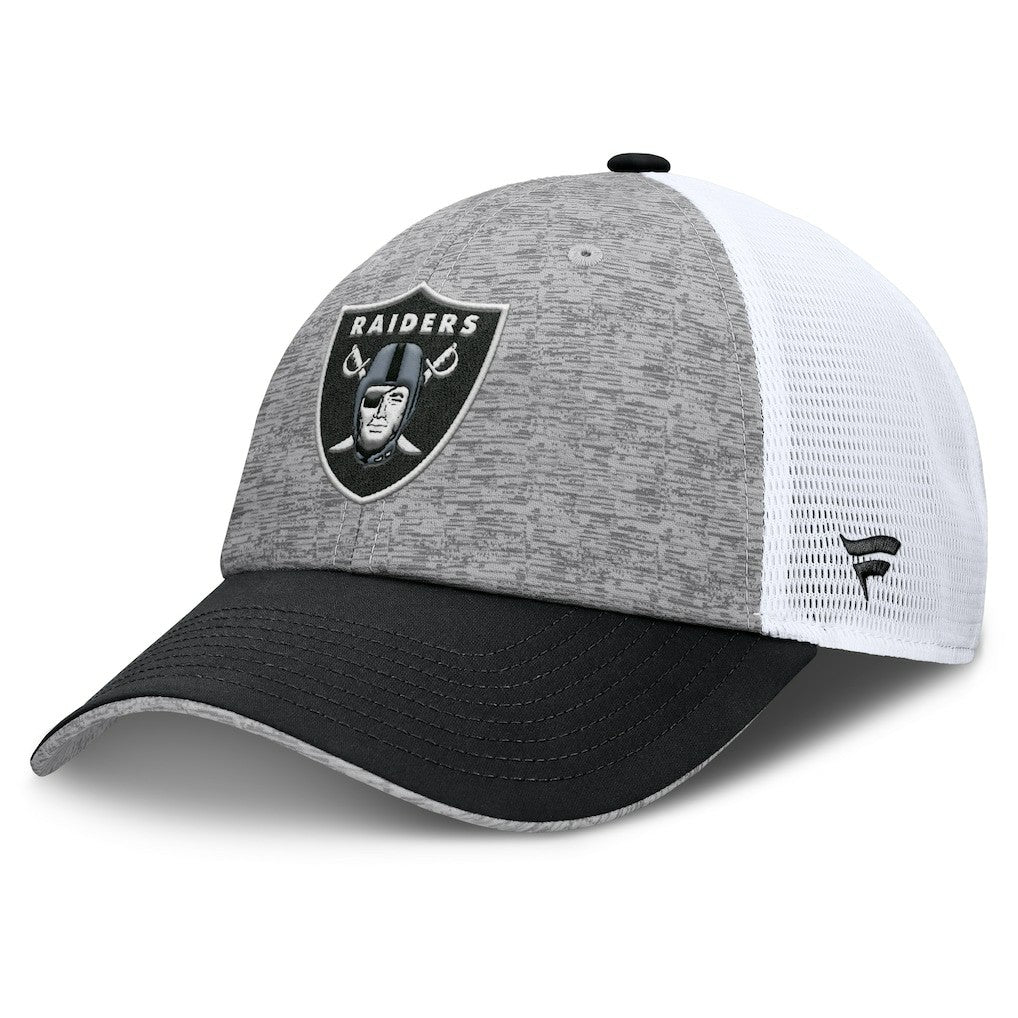Las Vegas Raiders Option Trucker Adjustable Hat - Gray/Black Hats