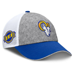 Los Angeles Rams Option Trucker Adjustable Hat - Gray/Royal Hats