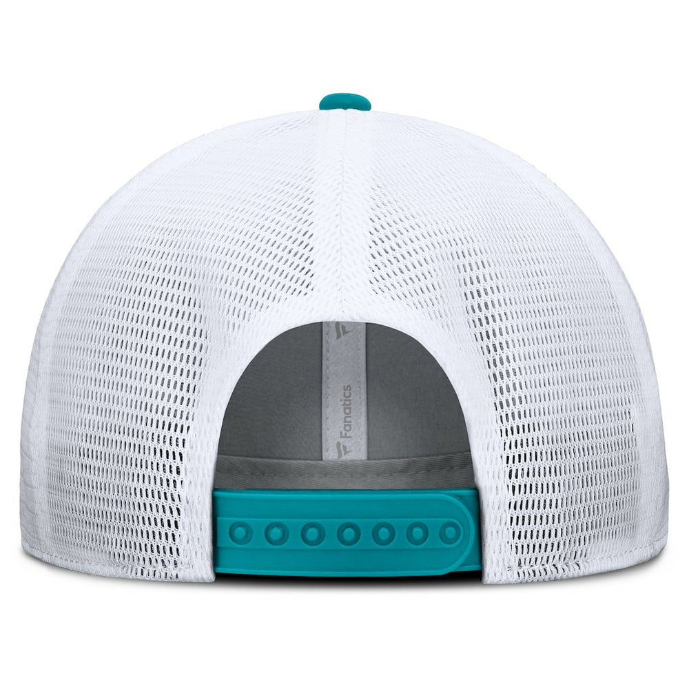 Miami Dolphins Option Trucker Adjustable Hat - Gray/Aqua Hats