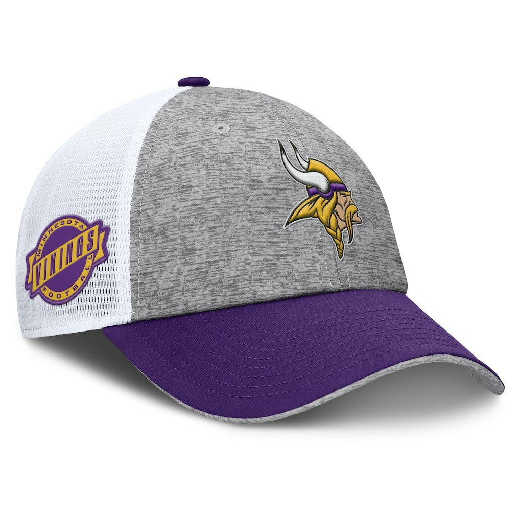 Minnesota Vikings Option Trucker Adjustable Hat - Gray/Purple Hats