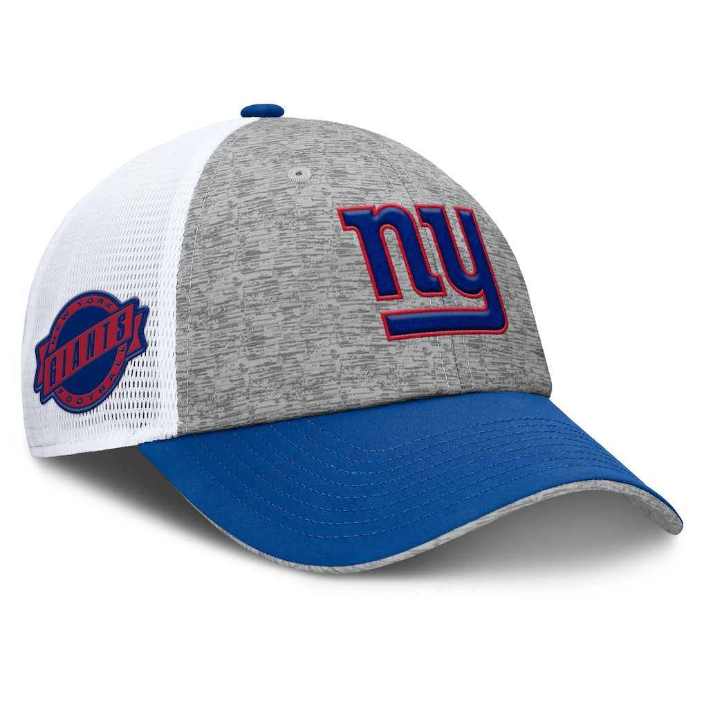 New York Giants Option Trucker Adjustable Hat - Gray/Royal Hats
