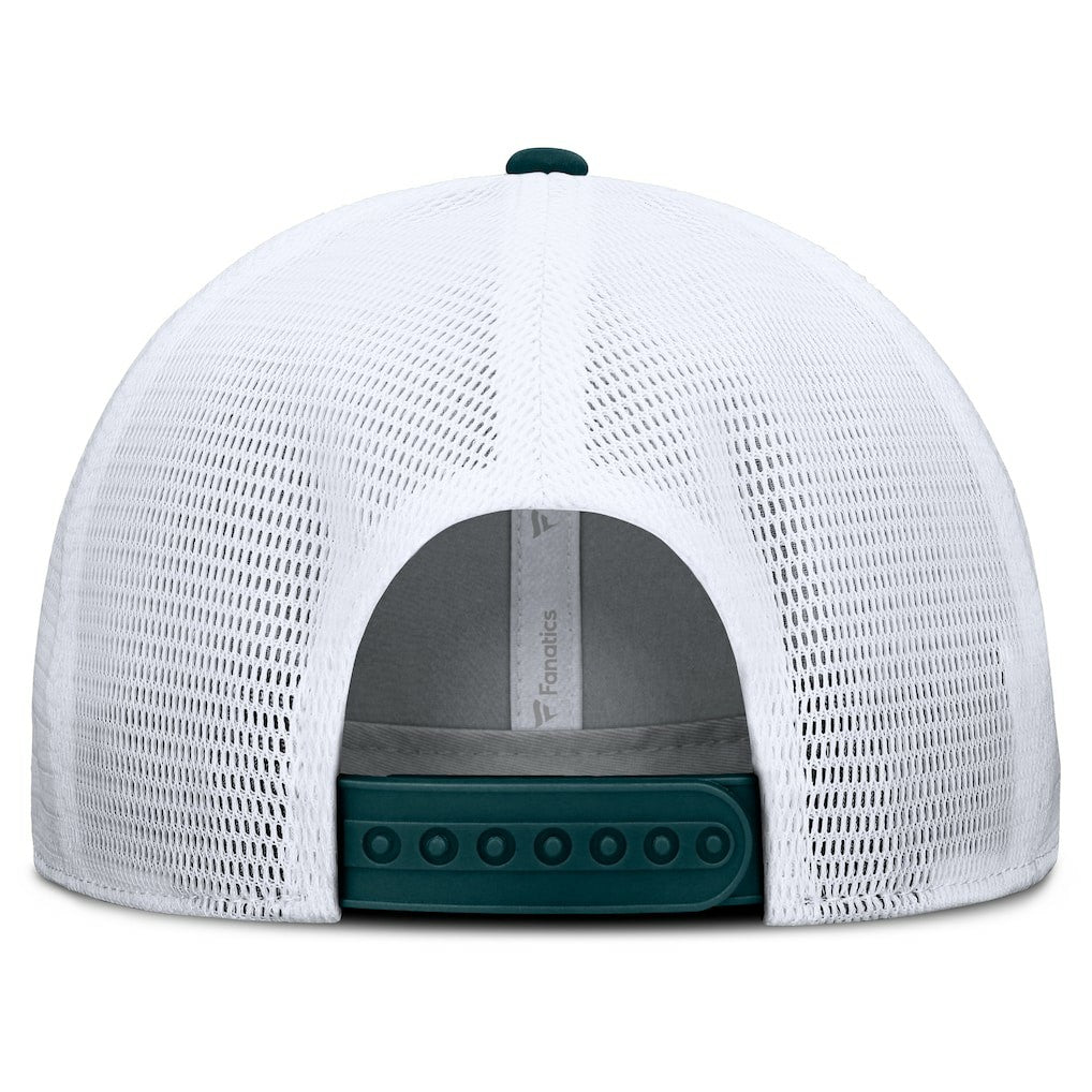 Philadelphia Eagles Option Trucker Adjustable Hat - Gray/Green Hats