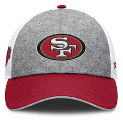 San Francisco 49ers Option Trucker Adjustable Hat - Gray/Scarlet Hats