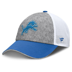 Detroit Lions Option Trucker Adjustable Hat - Gray/Blue Hats
