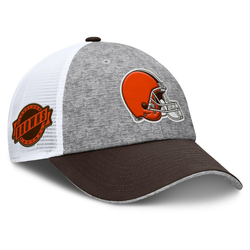 Cleveland Browns Option Trucker Adjustable Hat - Gray/Brown Hats