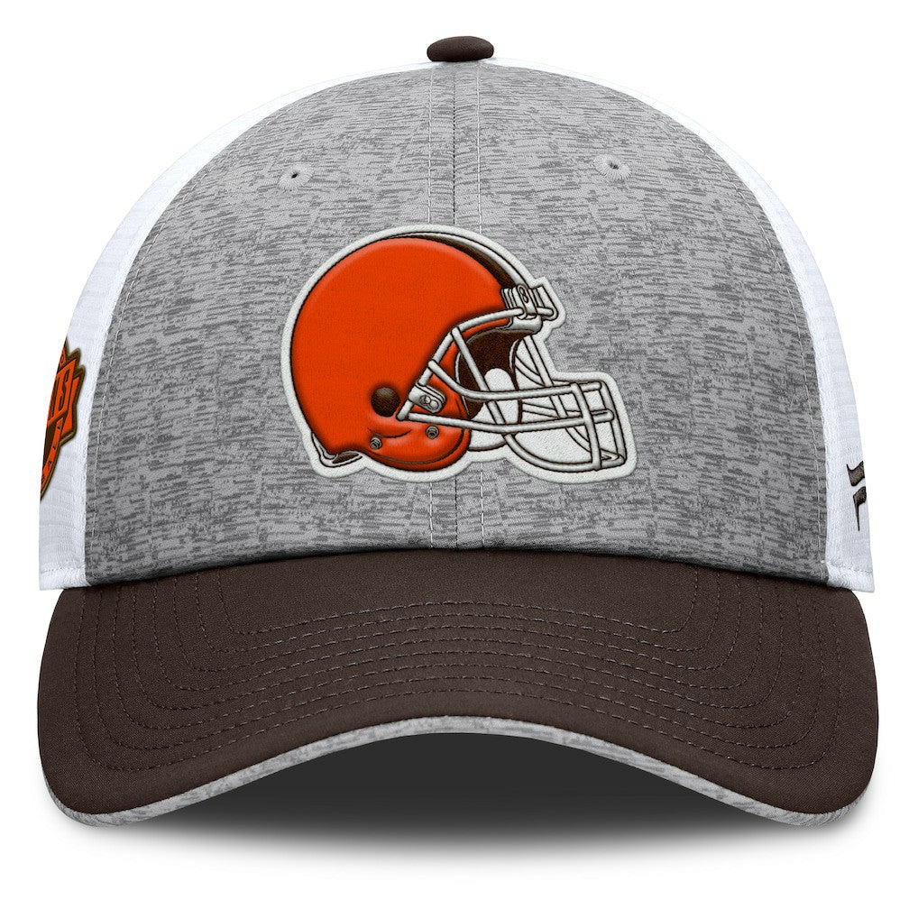 Cleveland Browns Option Trucker Adjustable Hat - Gray/Brown Hats