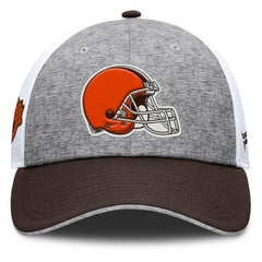 Cleveland Browns Option Trucker Adjustable Hat - Gray/Brown Hats