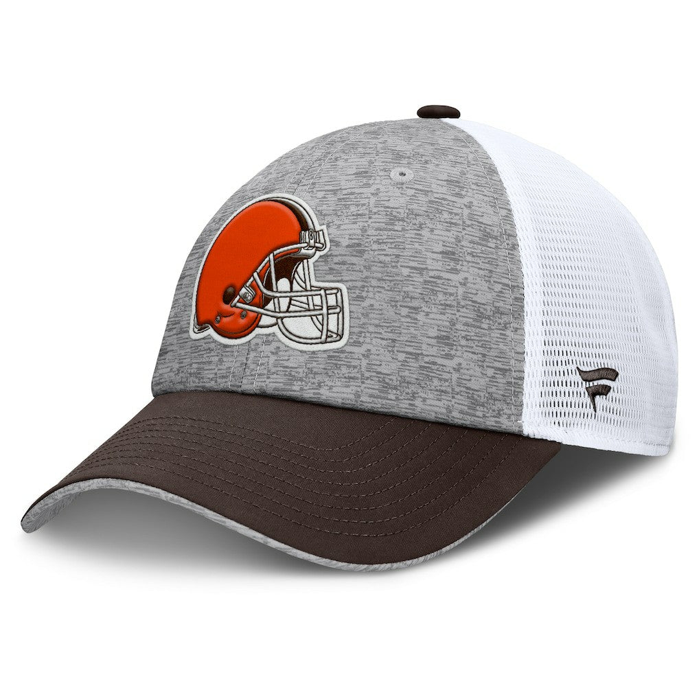 Cleveland Browns Option Trucker Adjustable Hat - Gray/Brown Hats