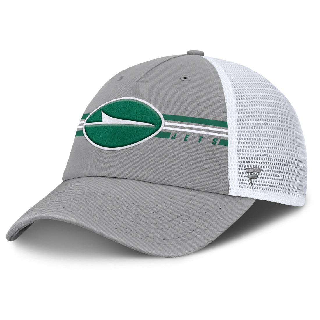 New York Jets Singleback Trucker Adjustable Hat - Gray Hats