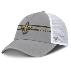 New Orleans Saints Singleback Trucker Adjustable Hat - Gray Hats