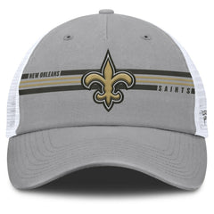 New Orleans Saints Singleback Trucker Adjustable Hat - Gray Hats